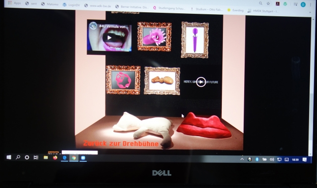 Screenshot aus »Der Zusammenstoß – www.zusammenstoß.dada« frei nach Motiven von Kurt Schwitters | Regie: Anaïs Durand-Mauptit